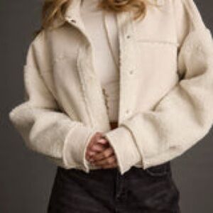 12th Tribe Cream Teddy Jacket